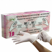 Перчатки SFM хирургические нестерильные неопудренные (50 пар)